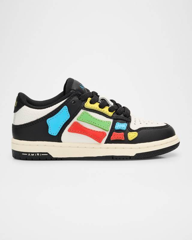Kid's Skel Top Low-Top Leather Sneakers, Toddler